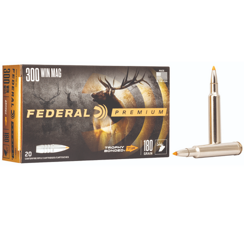 Federal Premium 300WinMag 180gr Trophy Bonded Tip Rifle Ammunition - 1