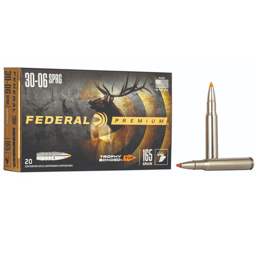 Federal Premium 30-06 Springfield 165gr Trophy Bonded Tip Rifle Ammunition - 1