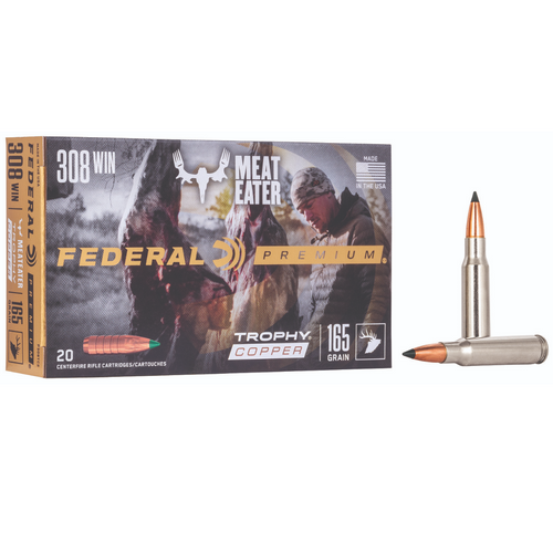 Federal Premium 308Win 165gr Trophy Copper Rifle Ammunition - 1