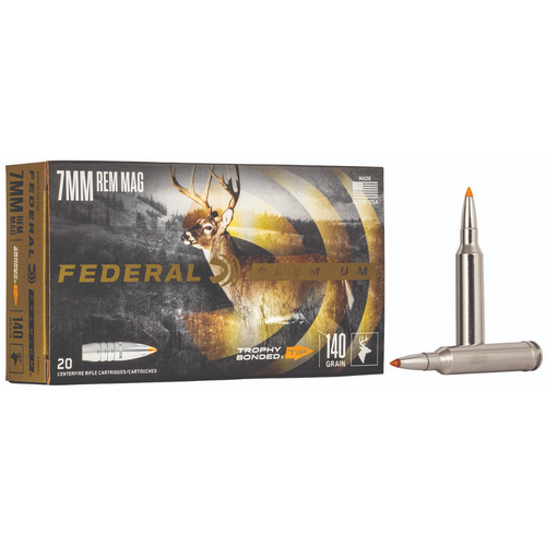 Federal Premium 7mm Rem Mag 140gr Trophy Bonded Tip Rifle Ammunition