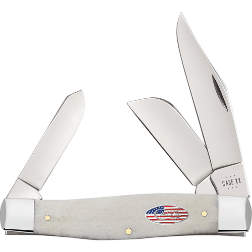 Case 14093 Stockman EDC Large 3.30"/2.30"/2.20" Folding Clip Point/Sheepsfoot/Spey Knife