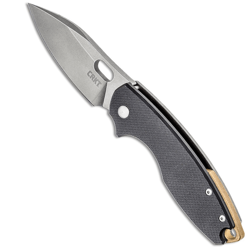 CRKT 5317D2 Pilar III 2.97" Folding Plain Stonewashed D2 Steel Blade Knife