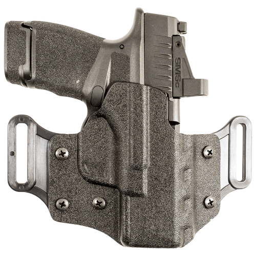 DeSantis Gunhide 195KA8WZ0 Veiled Partner OWB Black Kydex Belt Slide Fits Springfield Prodigy w/wo Red Dot Fits 4.25-5" Barrel Right Hand