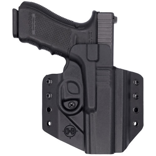 C&G Holsters 1850100 Covert OWB Black Kydex Belt Loop Fits 1911 Government 5"