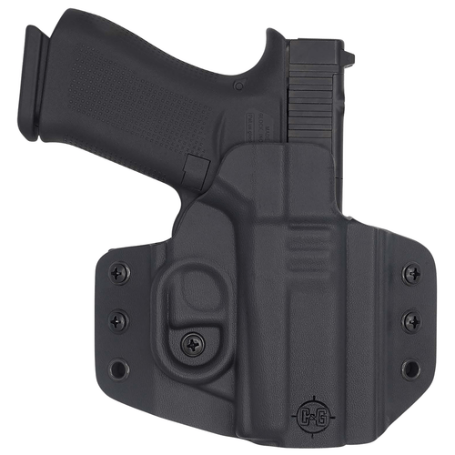 C&G Holsters 0060100 Covert OWB Black Kydex Belt Loop Glock 43/43X/MOS