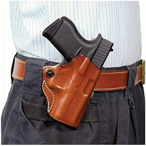 DeSantis Gunhide 019TA1WZ0 Mini Scabbard OWB Tan Leather Belt Slide Fits S&W CSX Right Hand