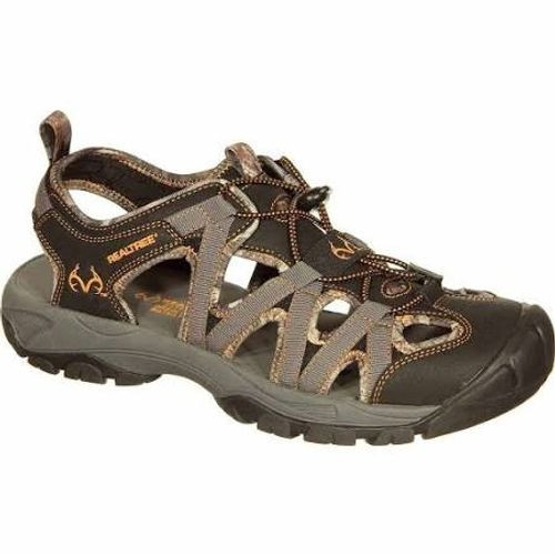 Realtree Baracuda Mens River Sandals - Orange