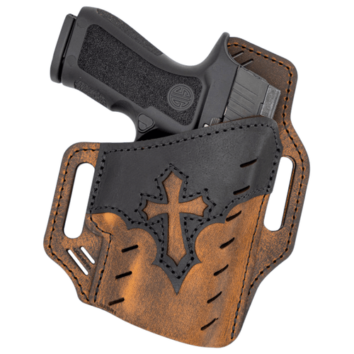 Versacarry UGA1BRN Guardian Arc Angel Edition OWB Size 01 Black/Brown Leather Belt Slide