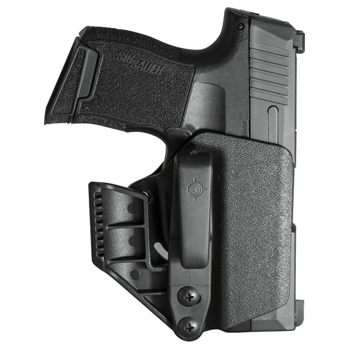 Mission First Tactical H2SG365AIWBM Minimalist Holster IWB Black Polymer Belt Clip Fits Sig P365/P365XL Ambidextrous