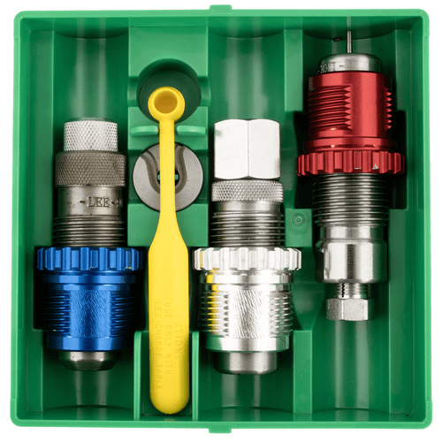 Lee Precision 45 ACP Breech Lock Carbide 3-Die Set, Front View.