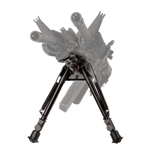 Blackhawk 71BP11BK Sportster Pivot + Traverse Bipod 13.50-23" Black Anodized Metal, Sling Swivel Attached, Rubber Feet