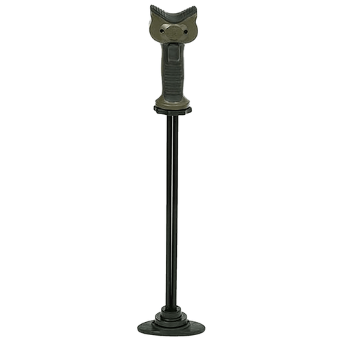 Cuddeback 164 Solid Aim Shooting Stick with Brown Finish, Rubber Foot & 8-60" Vertical Adjustment is Treestand & Crossbow Compatible