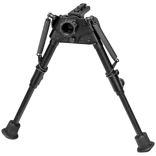 Harris Bipods SBRMLOK Swivel BR M-LOK, 6-9", Black Steel/Aluminum, Rubber Feet