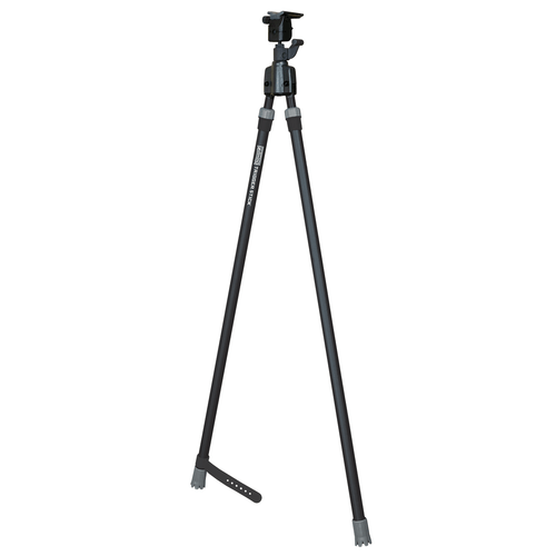 Primos 65827 Trigger Stick Bipod made of Steel with Black & Gray Finish, QD Swivel Stud Attachment Type & Tall Height (Clam Package)