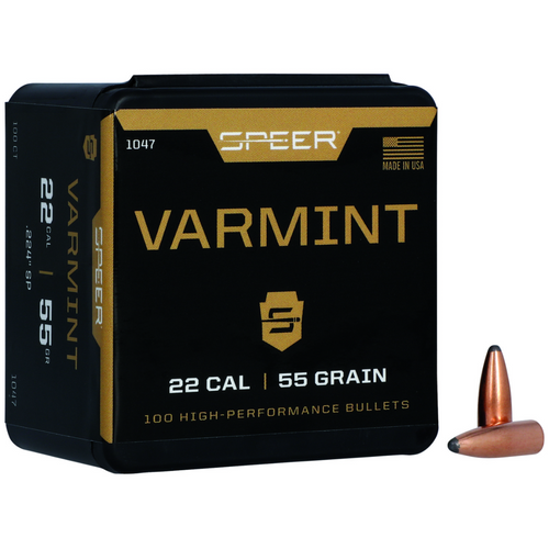 Speer Varmint 22 Caliber 55gr Jacketed Soft Point