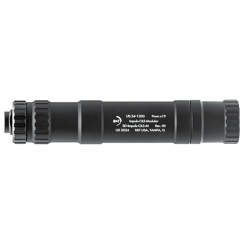 B&T Firearms IMPULS-OLS-M Suppressor, 9mm, Side View