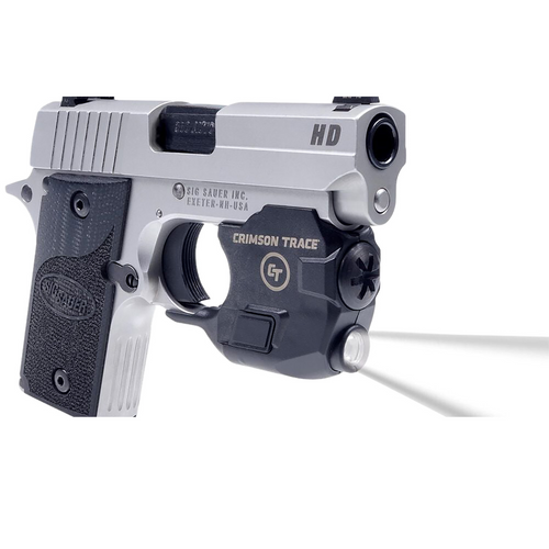 Crimson Trace LTG-776 Lightguard - Black Anodized, 110 Lumens White LED Light, Fits Sig Sauer P238 & P938 - 1