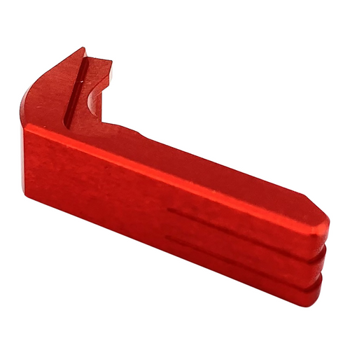 Cross Armory Mag Catch Extended - Red Anodized Aluminum, Compatible with Glock Gen1-3/P80 - 1