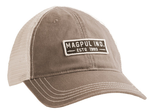 Magpul Established Garment Trucker Hat Driftwood Adjustable Snapback OSFA Embroidered Patch