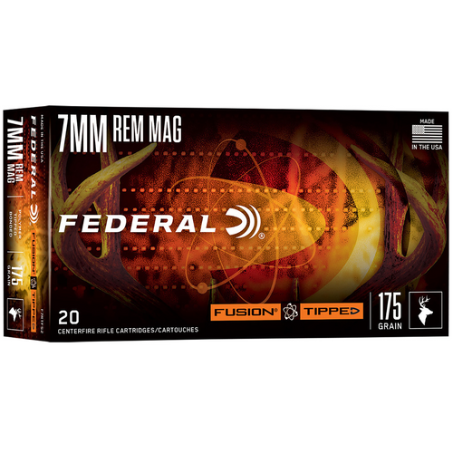 Federal Fusion 7mm PRC 175gr Bonded Soft Point, 20 Rounds per Box, 10 Boxes per Case - F7PRCTFS2