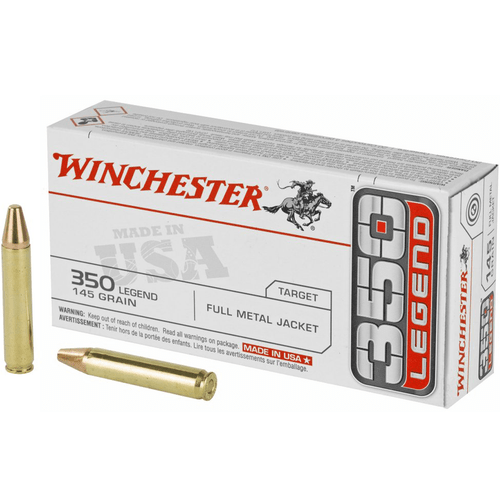 Winchester Ammo USA3501 USA 350Legend 145gr Full Metal Jacket 20 Per Box Rifle Ammo