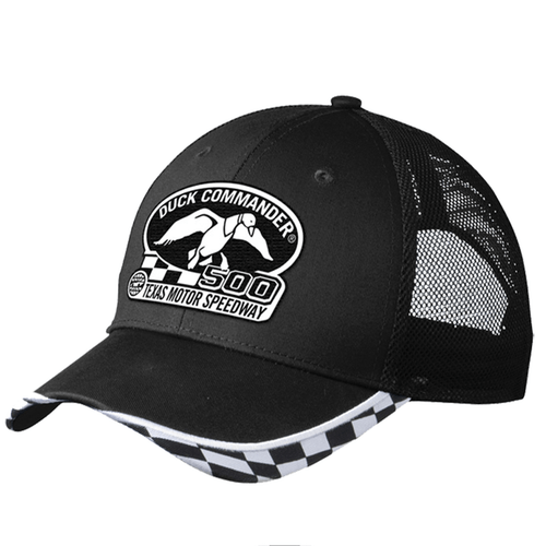 Duck Commander DHDC50001 Sports Cap Duck Commander Texas Motor Speedway DHDC50001 Logo Hat Mesh Black One Size Cotton/Poly Mesh