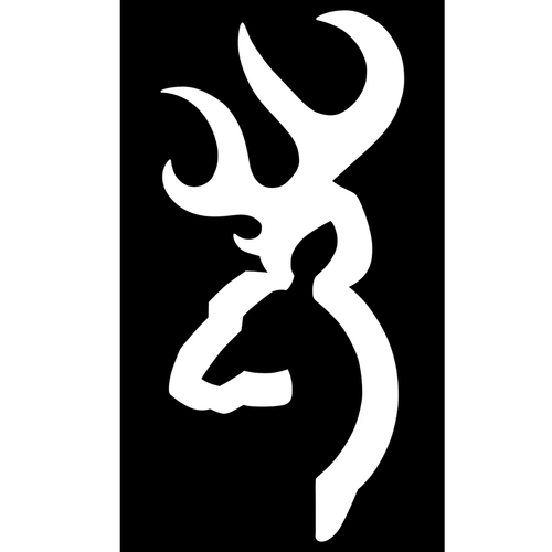 Browning Buckmark Decal, Front View