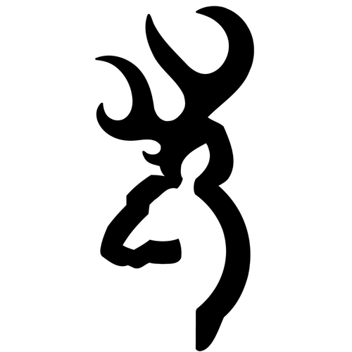 Browning Buckmark Decal, Front View