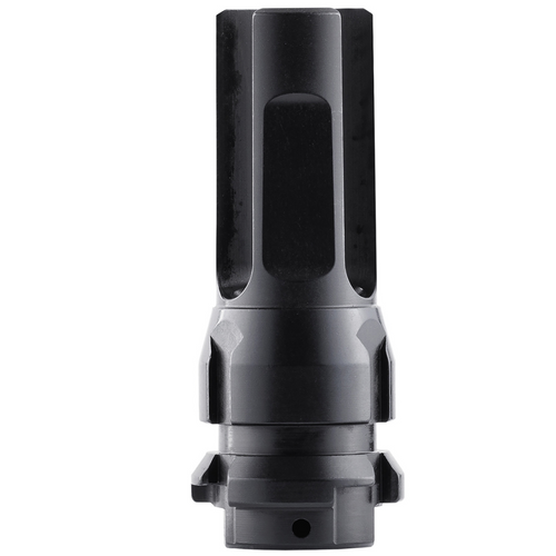 Dead Air KeyMo Flash Hider, 22 Cal, Black Nitride, 4140 HT Alloy Steel, 1/2"-28 Threads, 2.70" OAL - 1