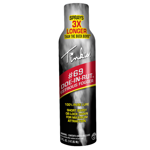 Tinks #69 Doe-In-Rut Estrous Fogger Deer Attractant, Doe in Estrus Scent, 5 oz Aerosol - 1
