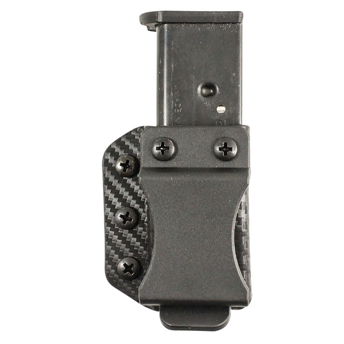 DeSantis Gunhide Persuader Mag Pouch – IWB/OWB, Black Kydex, Belt Clip, Compatible with Glock 43, Ambidextrous - 1