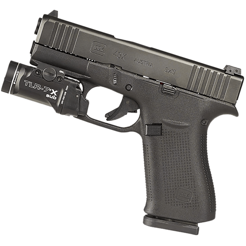 Streamlight 69405 TLR-7 X Sub USB Black Anodized 500 Lumens White LED Glock 43X MOS/48 MOS/43X/48