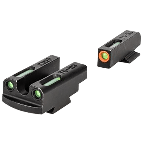 Kimber 4000154 Micro 9 Trulgo TFX Pro Sight Set Green/Fiber Optic Orange Outline Front Sight-Green/Fiber Optic Black Outline Rear Sight