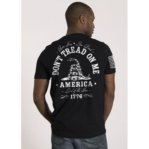 9 Line Men's T-Shirt - Don't Tread On Me - Black