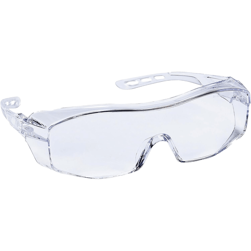 Peltor 47030PEL6 Sport Over the Glass Adult Over the Glass Clear Lens Polycarbonate Clear Frame