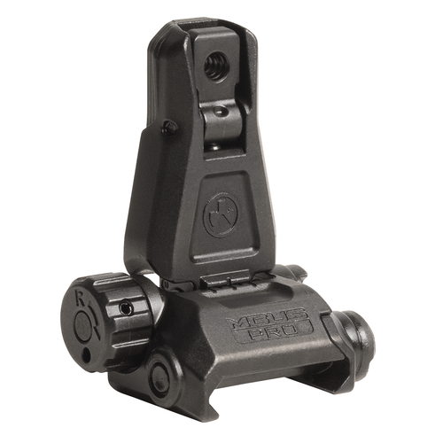 Magpul MAG276-BLK MBUS Pro Sight Rear Rear Sight Black Folding for AR-15