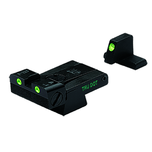 Meprolight USA 215163101 Tru-Dot Adjustable Sights Green Tritium White Outline Front Sight-Green Tritium White Outline Rear Sight H&K USP Full Size/Compact