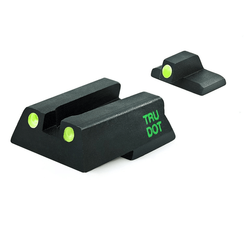 Meprolight USA 115453101 Tru-Dot Green Tritium White Outline Front Sight-Orange Tritium White Outline Rear Sight H&K VP9/HK45/HK45C/P30/SFP9