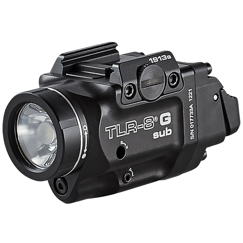 Streamlight TRL-8 G Sub Gun Light with Green Laser, Front Side View