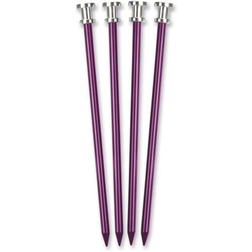 Stansport Aluminum 9" Tent Pegs Purple  4 Pack