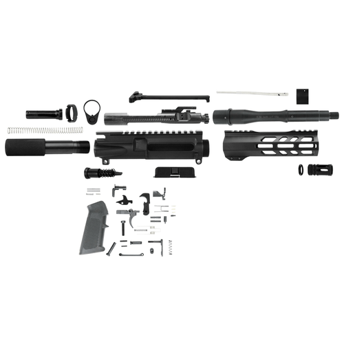 TacFire AR Build Kit 5.56x45mm NATO 7.50" Barrel Black for AR Platform