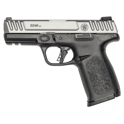 Smith & Wesson 13936 SD40 2.0 Compact Frame 40 S&W 14+1 4" Satin Stainless Steel Slide Textured Grip
