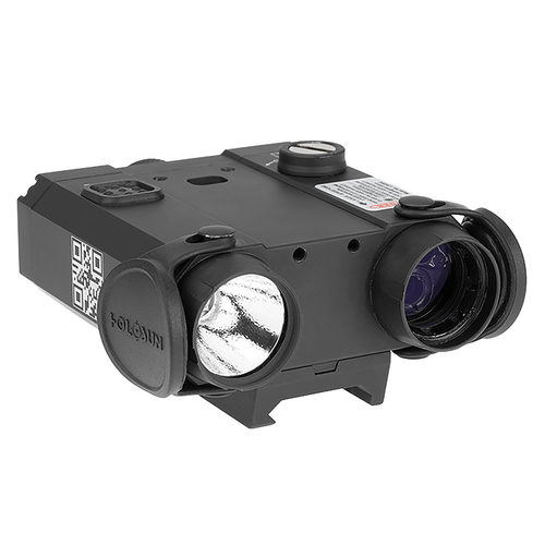 Holosun LS420G LS420G Matte Black Green Laser & IR Pointer/Illuminator Coaxial Dual Laser 600 Lumen White Light