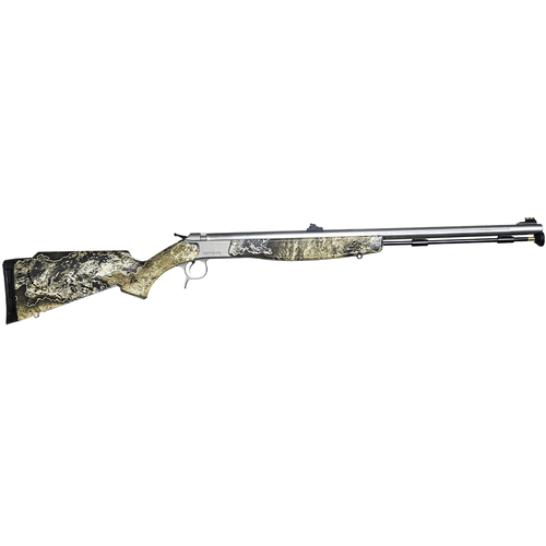 CVA PR2040S Optima V2 50 Cal 209 Primer 26" Fluted, Matte Stainless Barrel/Rec, Realtree Excape Stock, Quick-Release Breech Plug, Fiber Optic Sights