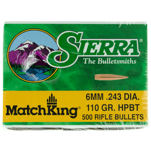 Sierra 1575C MatchKing 6mm 110gr Hollow Point Boat Tail 500/Box