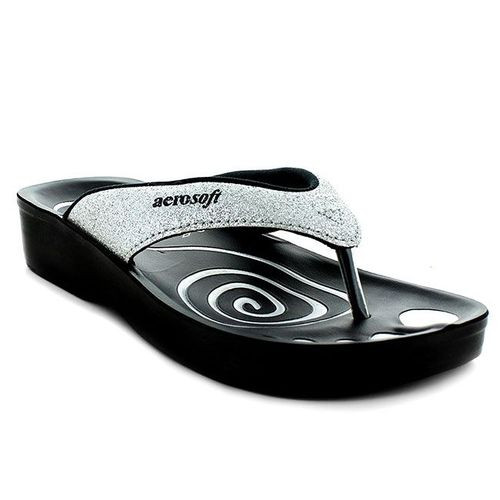 Aerosoft Women's Thong Sandals - Gliteratti - Silver