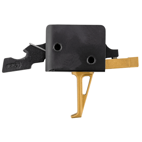 CMC Triggers 91503GF Drop-In Gold Finger Single-Stage Flat Trigger w/ 3-3.50 lbs Draw Weight & Gold Finish