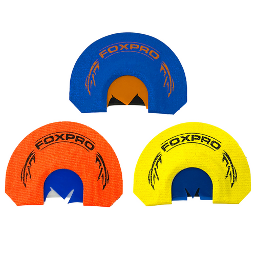 Foxpro CSSPURTKRCOMBO Spurtaker Combo Diaphragm Call Attracts Turkey Blue/Orange/Yellow 3 Pack
