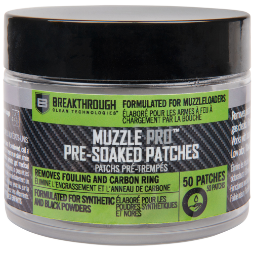 Breakthrough Clean Muzzle Pro Pre-Soaked Patches 50 Count - BTMZSCP