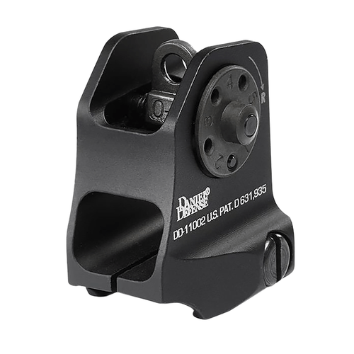 Daniel Defense 1906411002 A1.5 Fixed Rear Sight Black Hardcoat Anodized Fixed Rear Sight